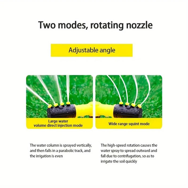 1pc 360-Degree Spinning Sprinkler Gardening Flowers Watering Nozzle For Gardening Lawn Irrigation Gardening Accessories