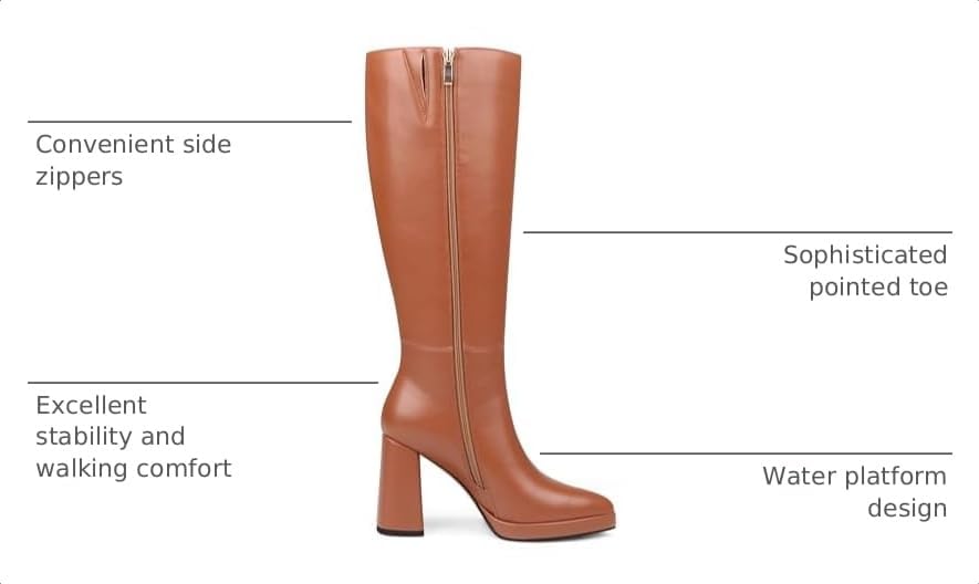 COLETER Women's Knee High Boots Different Styles plenty of Color
