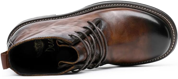 Men's Leather Derby Boots Business Winter