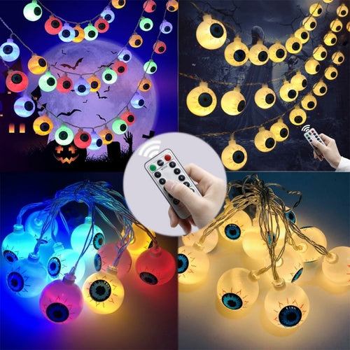 Halloween Eyeball Light String 10 Pcs