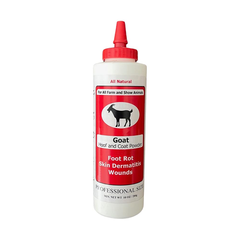 Four Oaks Farm Goat Hoof & Coat Powder - Wound Care, Heals/Prevents Foot Rot, Skin Problems - All Natural, Non-Caustic, Easy to Use (2.5 oz)