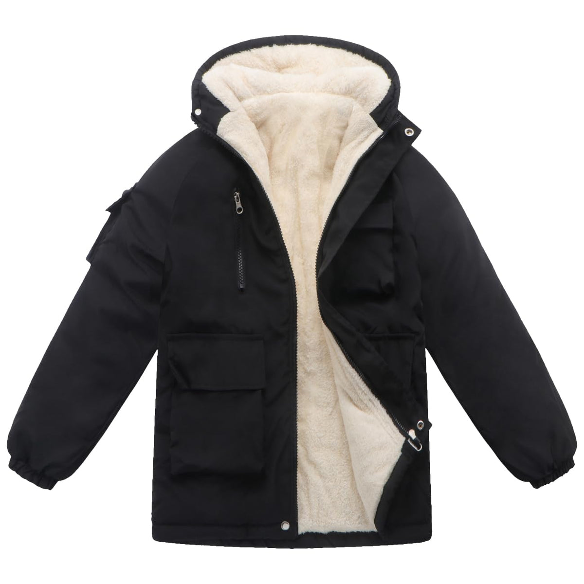Boys Winter Fleece-Lined Coats 3 different colors several different sizes