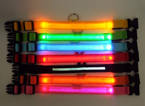 Flashing Collar Light Up Glow Pet Safety