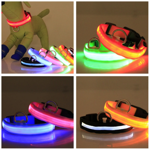 Flashing Collar Light Up Glow Pet Safety