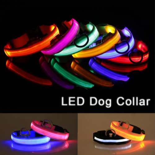 Flashing Collar Light Up Glow Pet Safety