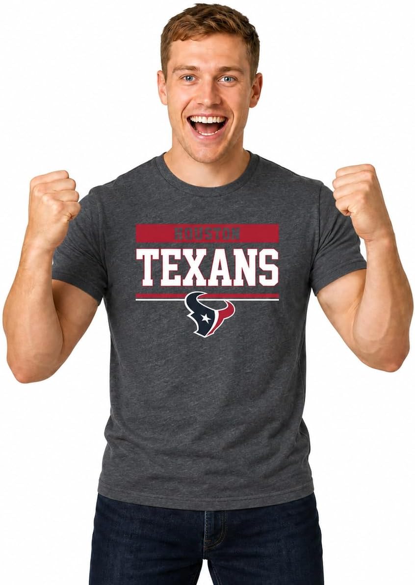 NFL T-Shirt for Men and Women - Cotton Blend Tagless Tee