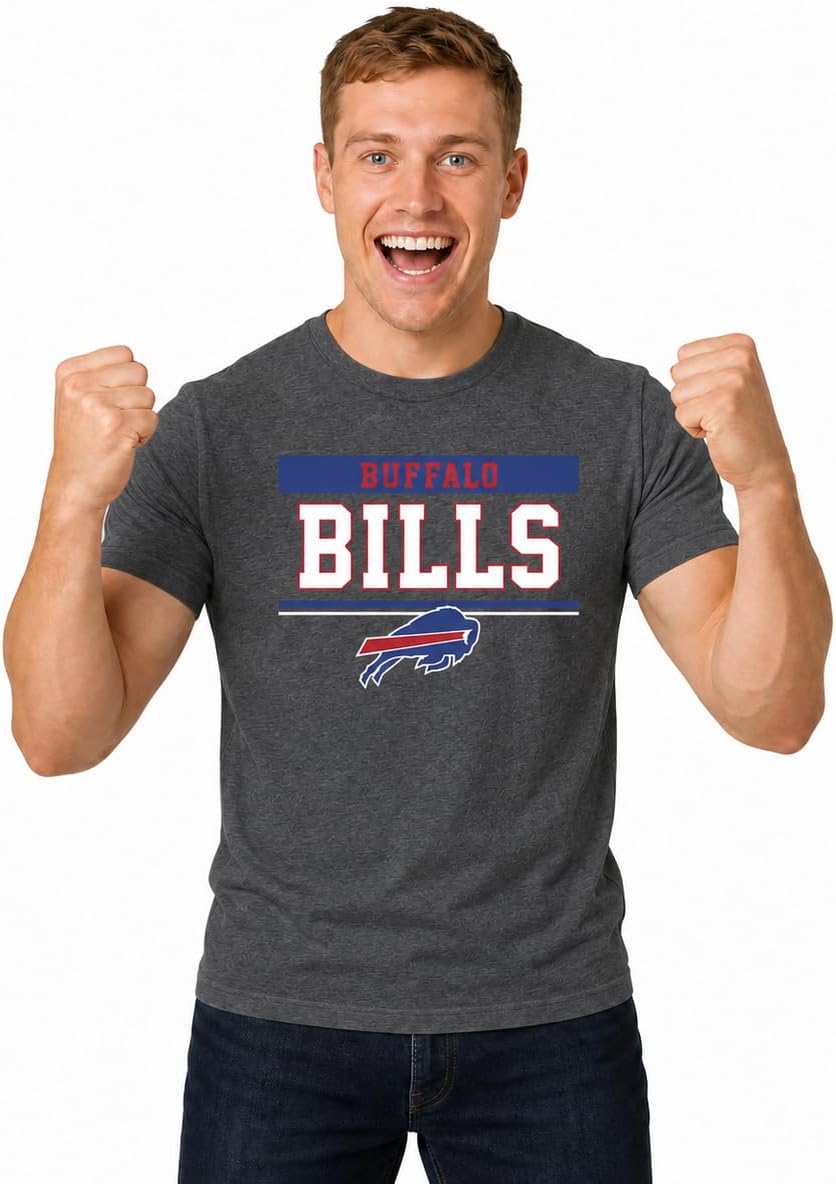 NFL T-Shirt for Men and Women - Cotton Blend Tagless Tee