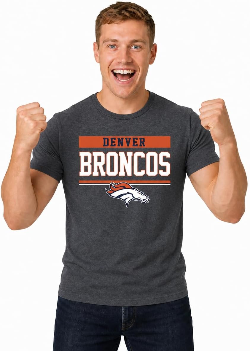 NFL T-Shirt for Men and Women - Cotton Blend Tagless Tee