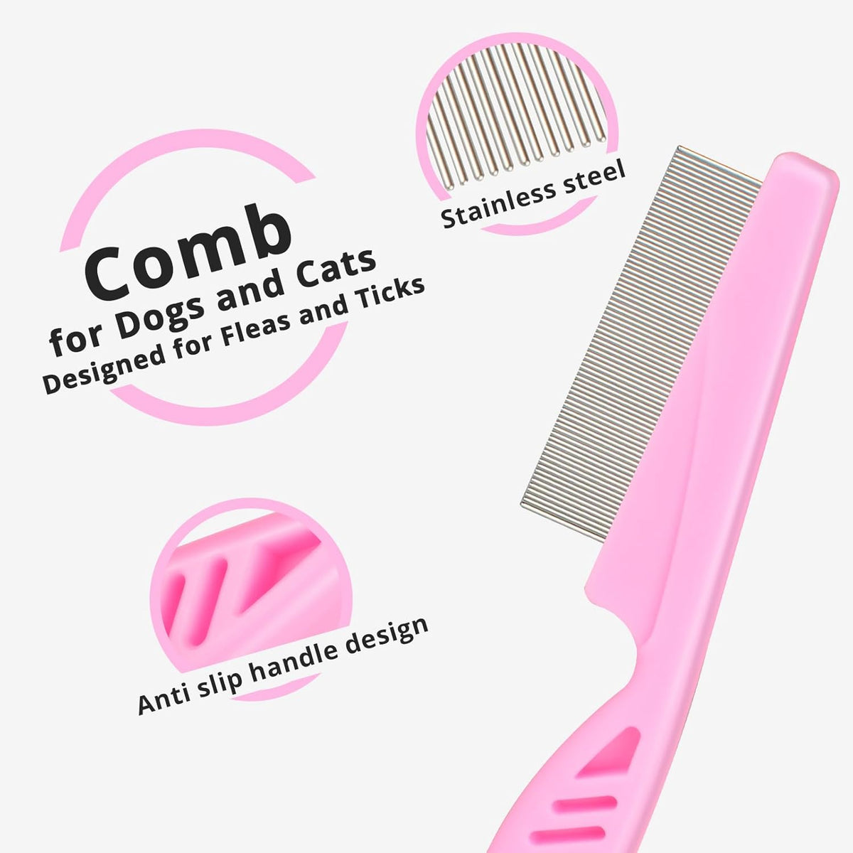 Grooming kit BLUE/PINK Promotes Hair Growth and Removes Loose Hair, Knots, and Flakes