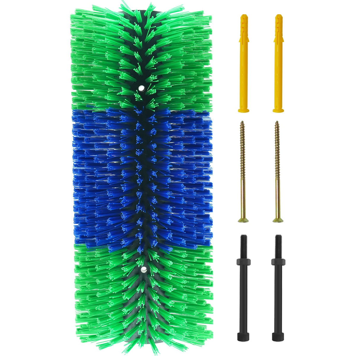 Livestock Scratching Brush Goat Scratcher Full Massage Grooming Brush with 8 Screws for Cattle, Sheep, Horses, Pigs