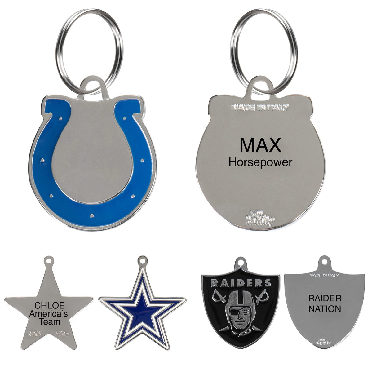 NFL Pet ID Tags – All 32 Teams | Personalized Engraved Dog & Cat Tags