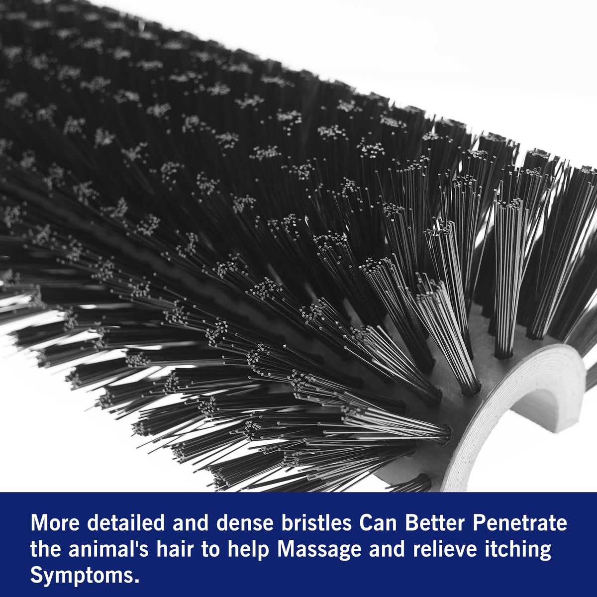 Livestock Scratching Brush Goat Scratcher Full Massage Grooming Brush with 8 Screws for Cattle, Sheep, Horses, Pigs