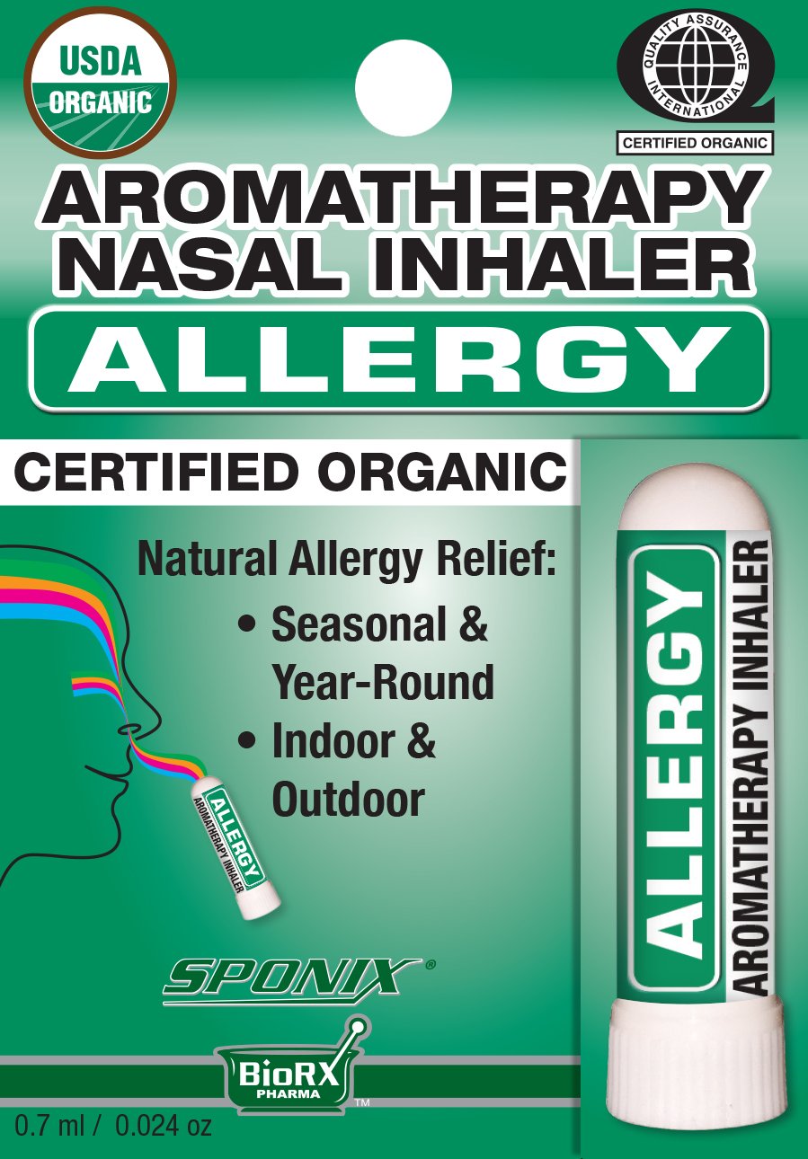Organic Peppermint Nasal Inhaler - 0.7 mL (0.02 fl oz)