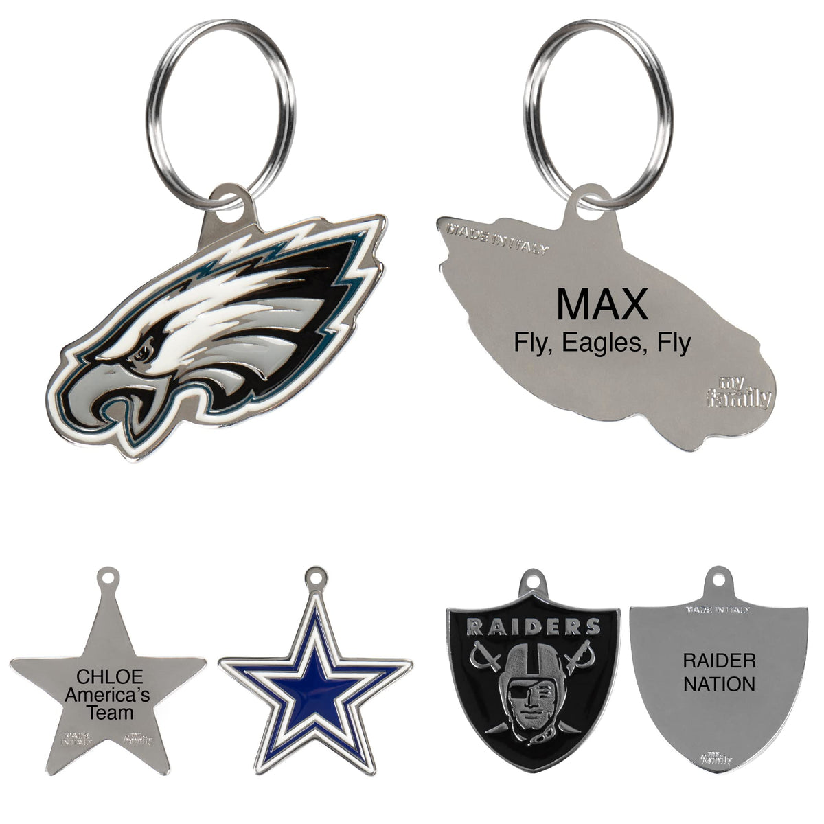 NFL Pet ID Tags – All 32 Teams | Personalized Engraved Dog & Cat Tags