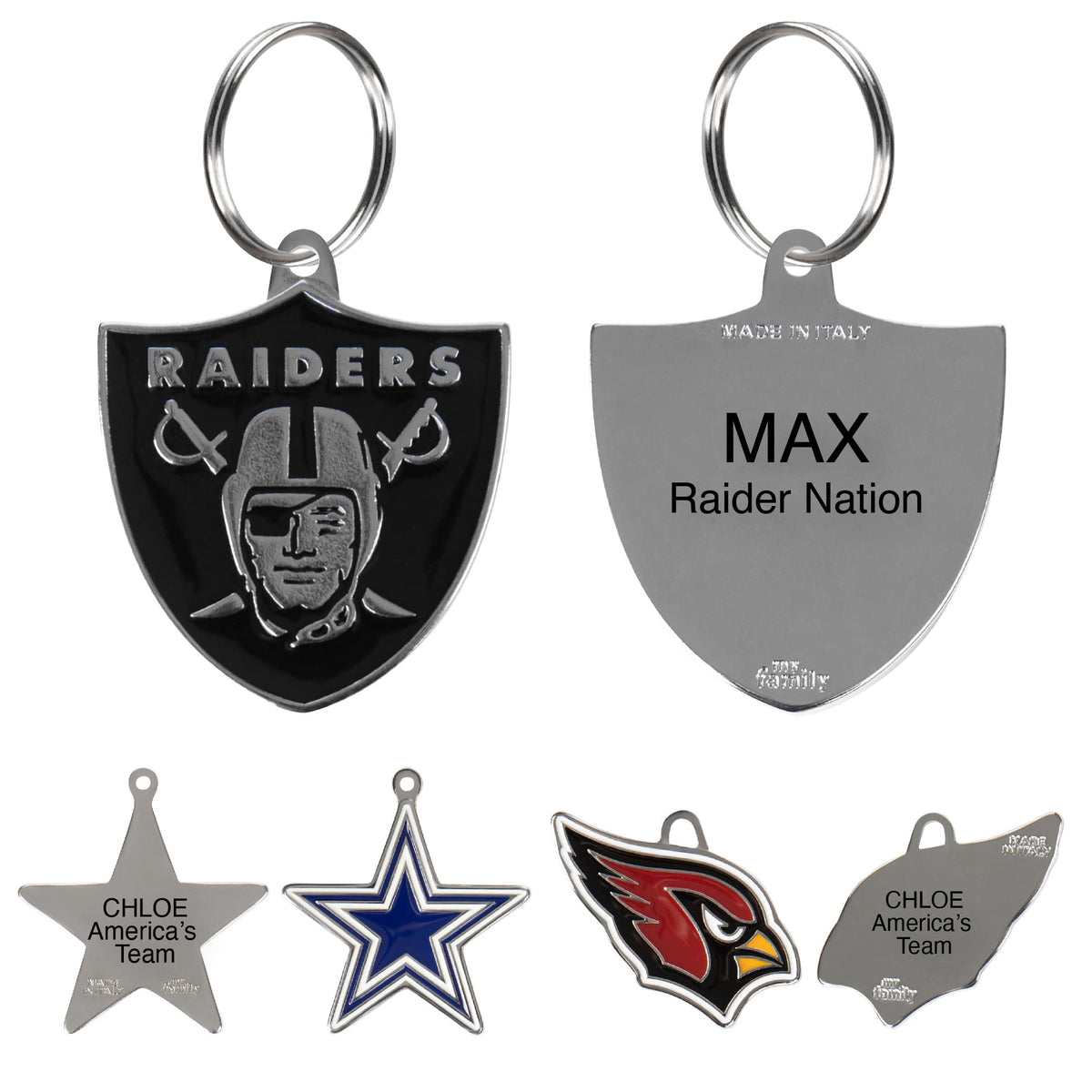 NFL Pet ID Tags – All 32 Teams | Personalized Engraved Dog & Cat Tags