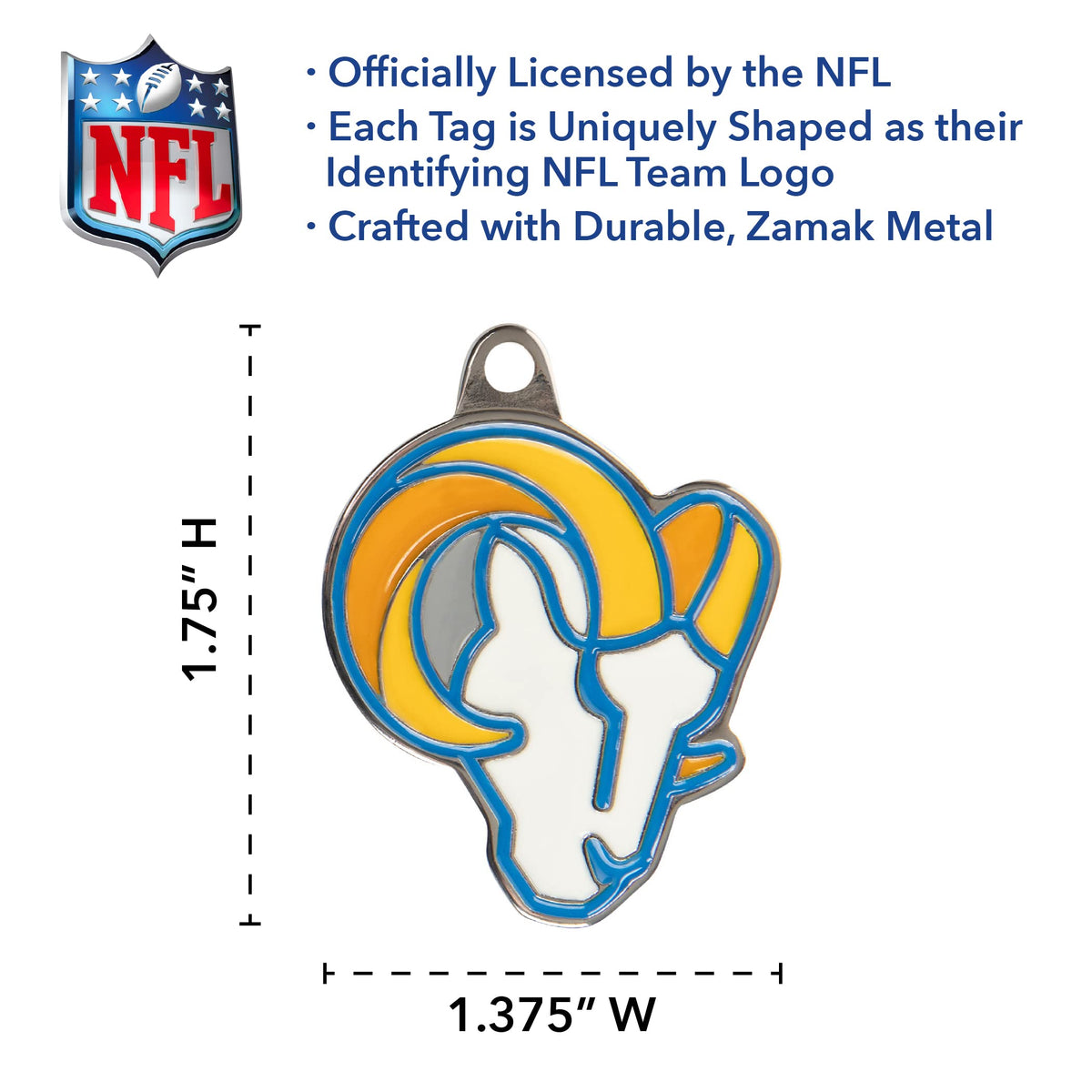 NFL Pet ID Tags – All 32 Teams | Personalized Engraved Dog & Cat Tags