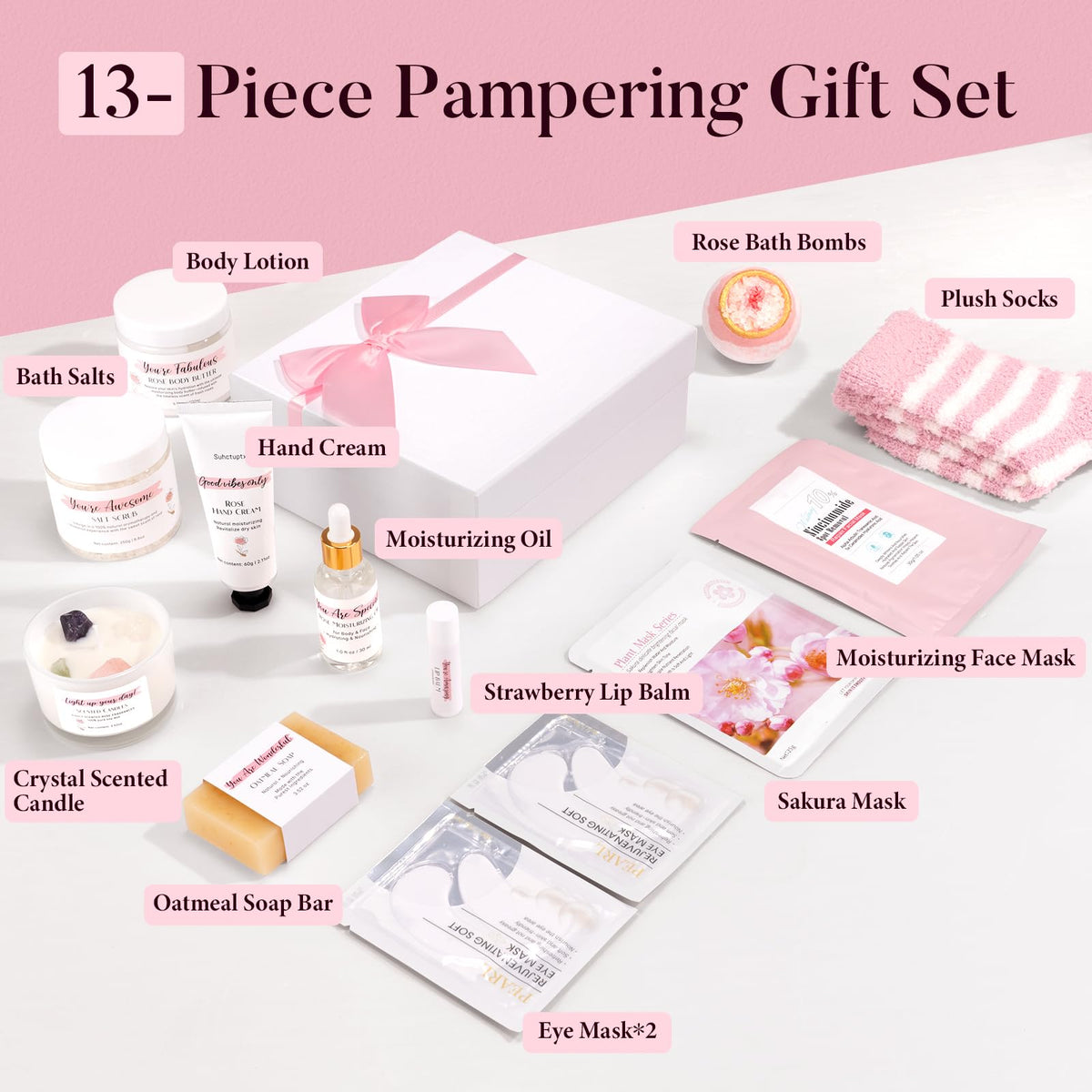 Spa Gifts for Women 13Pcs Self Care Package