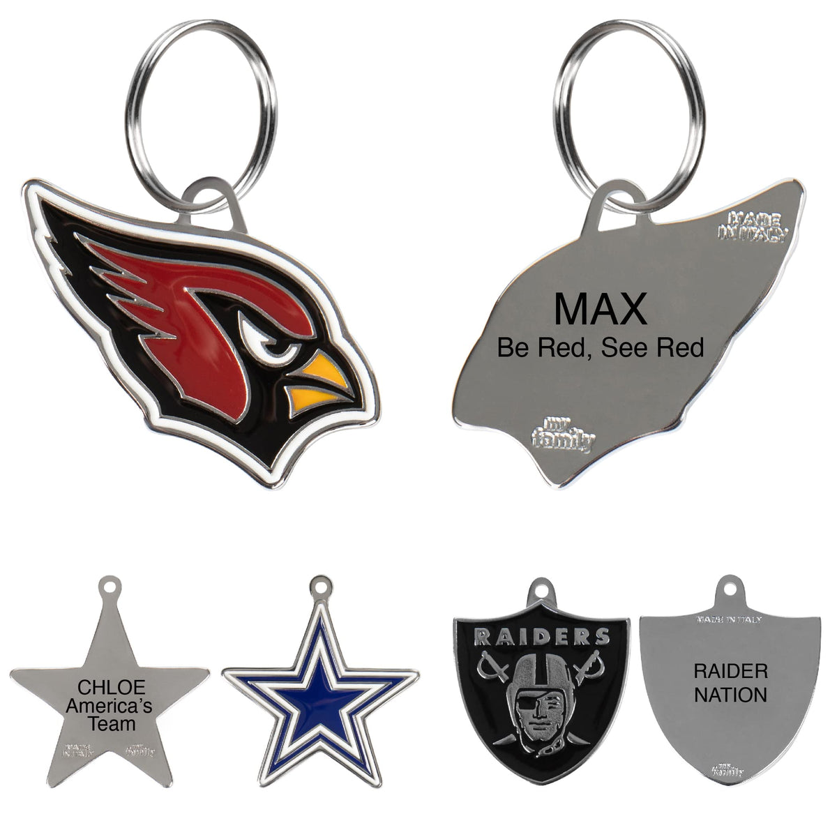 NFL Pet ID Tags – All 32 Teams | Personalized Engraved Dog & Cat Tags