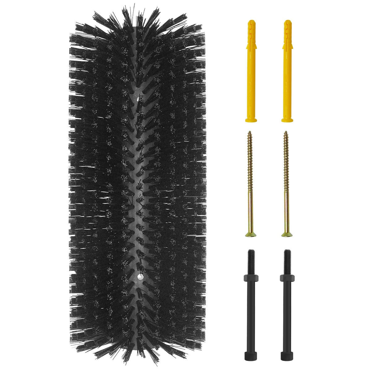 Livestock Scratching Brush Goat Scratcher Full Massage Grooming Brush with 8 Screws for Cattle, Sheep, Horses, Pigs