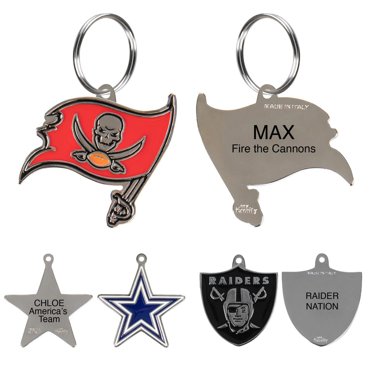NFL Pet ID Tags – All 32 Teams | Personalized Engraved Dog & Cat Tags