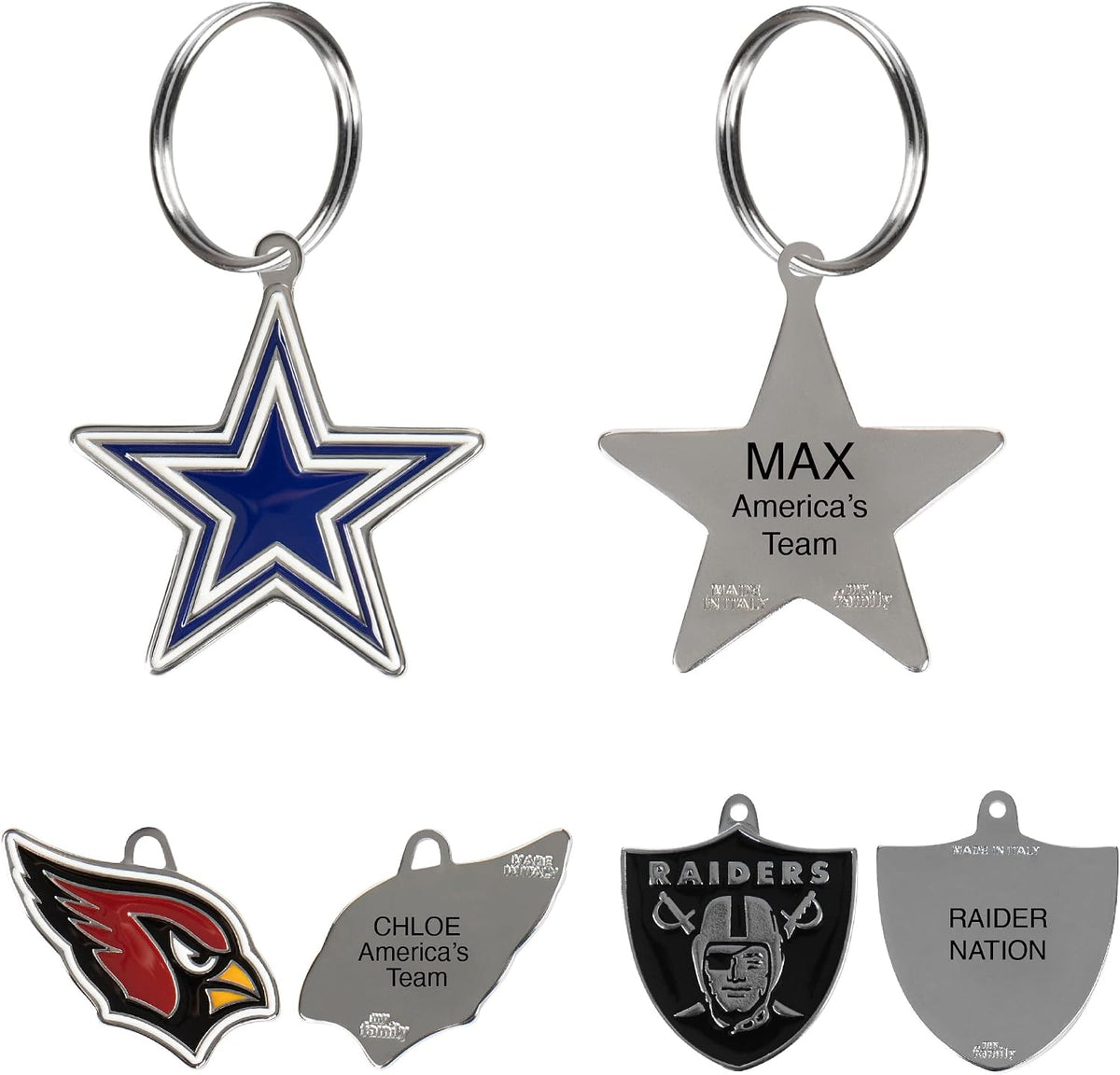 NFL Pet ID Tags – All 32 Teams | Personalized Engraved Dog & Cat Tags