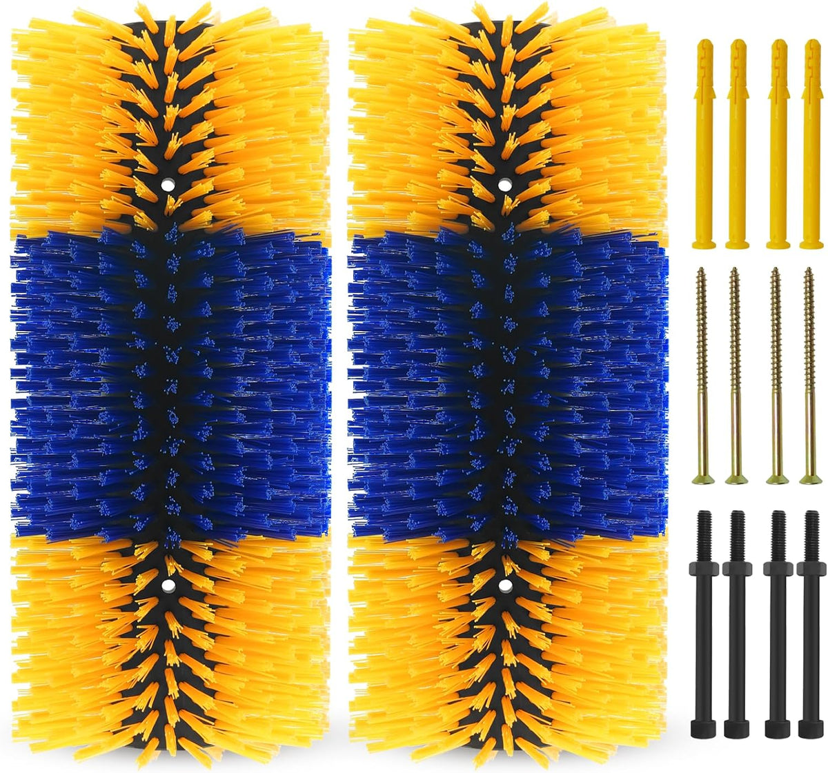 Livestock Scratching Brush Goat Scratcher Full Massage Grooming Brush with 8 Screws for Cattle, Sheep, Horses, Pigs
