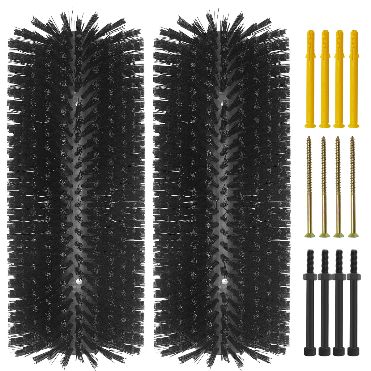 Livestock Scratching Brush Goat Scratcher Full Massage Grooming Brush with 8 Screws for Cattle, Sheep, Horses, Pigs