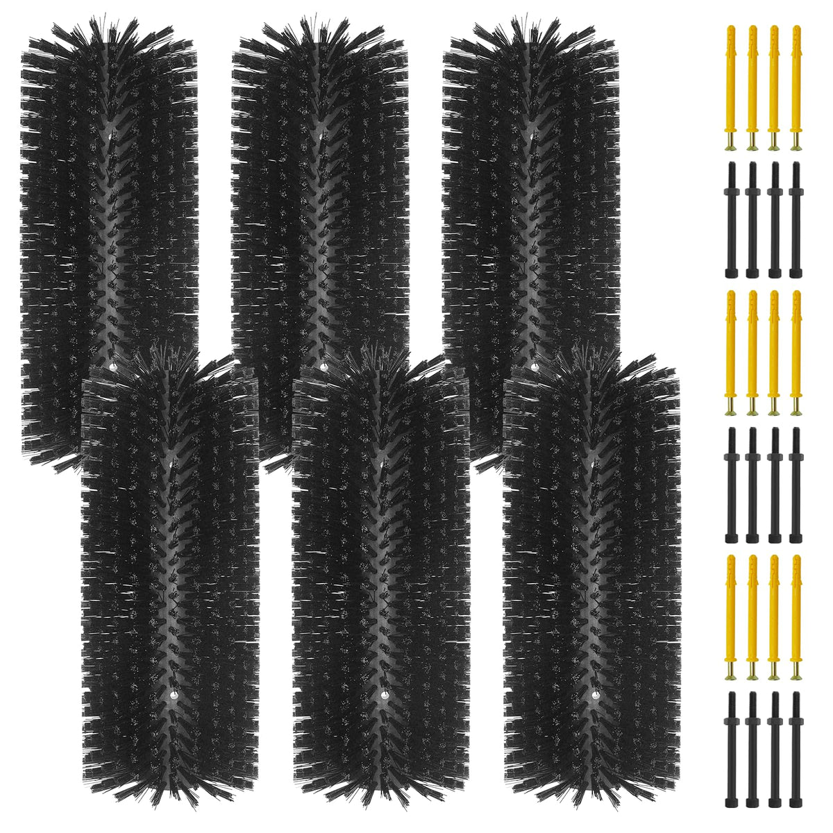 Livestock Scratching Brush Goat Scratcher Full Massage Grooming Brush with 8 Screws for Cattle, Sheep, Horses, Pigs