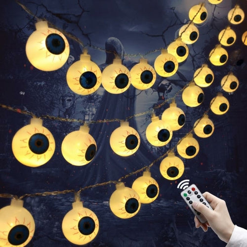 Halloween Eyeball Light String 10 Pcs