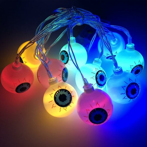 Halloween Eyeball Light String 10 Pcs
