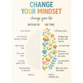 AZNM Growth Mindset Positive Affirmation Canvas Wall Art, The Power of Yet Print, Inspirational Classroom Decor Poster, No Frame