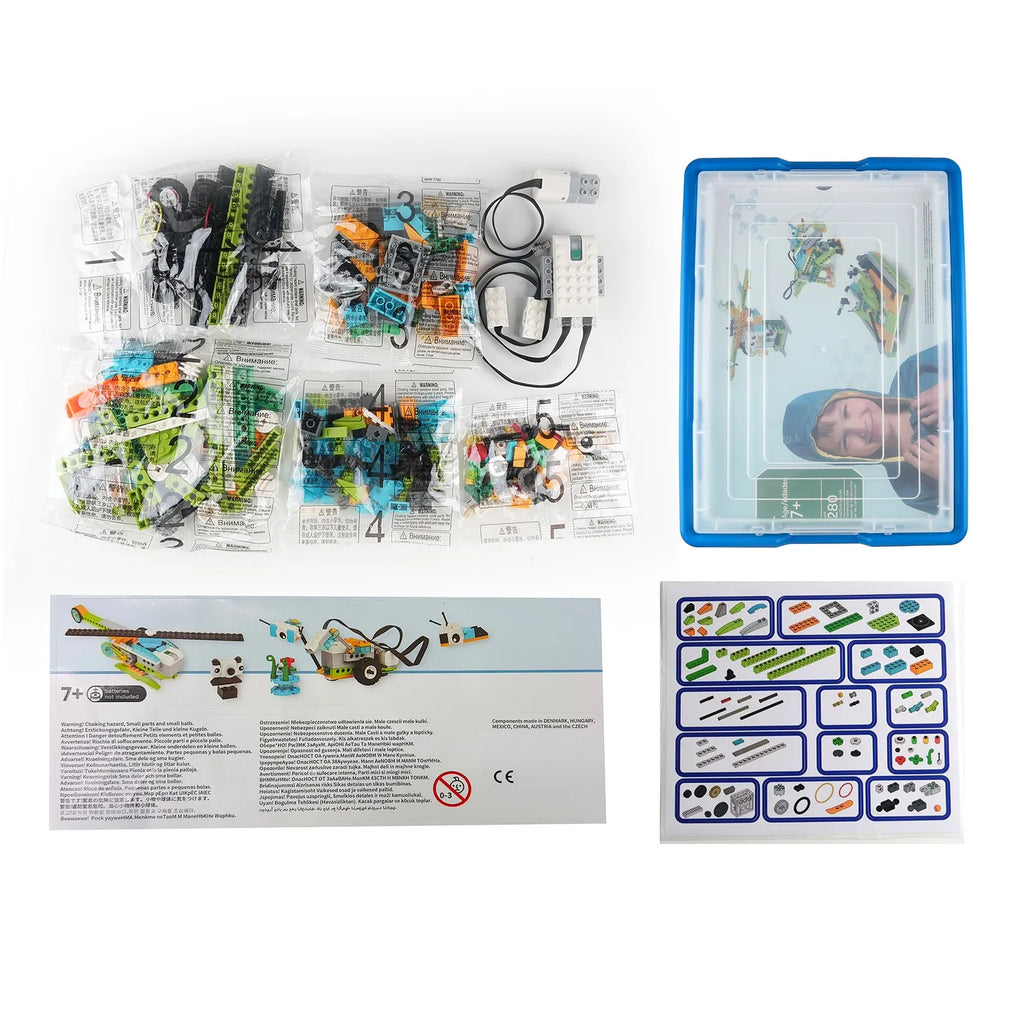 Core Programming STEM Kit Bluetooth App Control for Legoeds Motor Sensor Robot Building Blocks Bricks Education Learning Toy