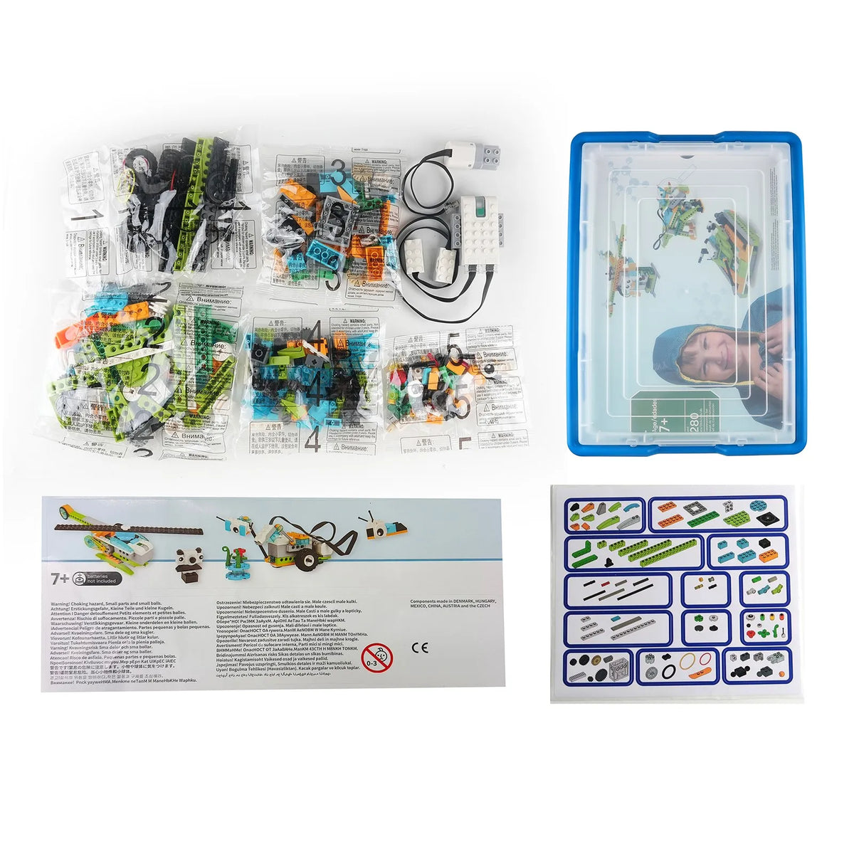 Core Programming STEM Kit Bluetooth App Control for Legoeds Motor Sensor Robot Building Blocks Bricks Education Learning Toy