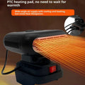 1Pcs 21V Li-ion Batteries Heating Air Warmer / Cooling Blower Wireless Winter Car Heater 2 USB Ports For Phone Charging