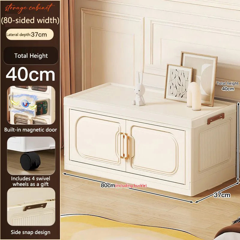 Storage Box Drawer Style Household Large Capacity Storage Box Movable Toy Snack Storage Cabinet Bedroom Bedside Table