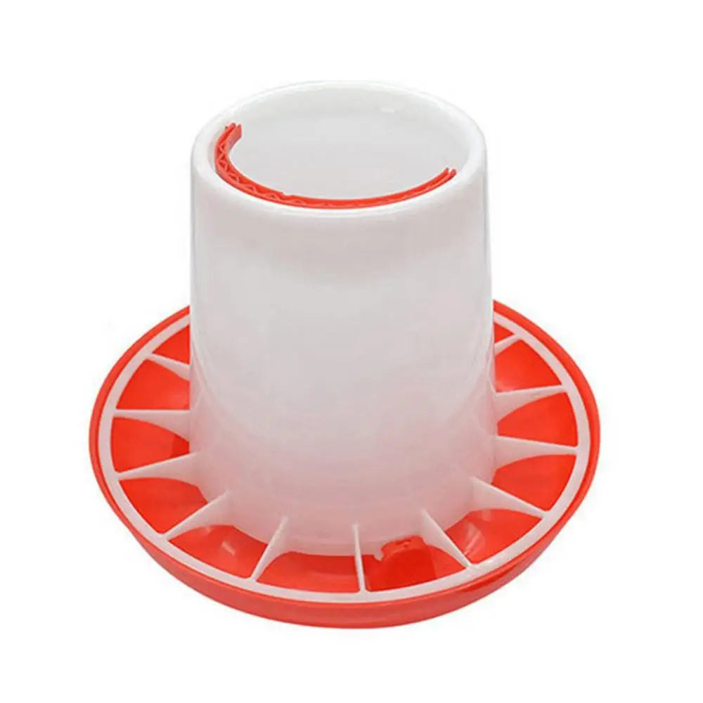 Chicken Duck Feeder Bucket Poultry Food Fountain Chicken Chick Hen Lid Handle Feeding Dispenser Watering Tool Farm Supplies