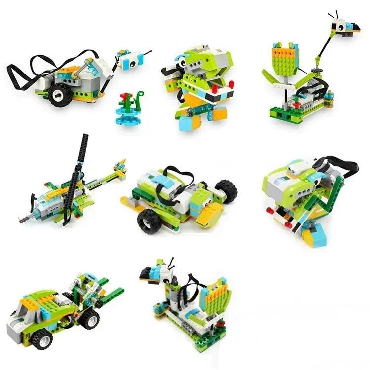 Core Programming STEM Kit Bluetooth App Control for Legoeds Motor Sensor Robot Building Blocks Bricks Education Learning Toy