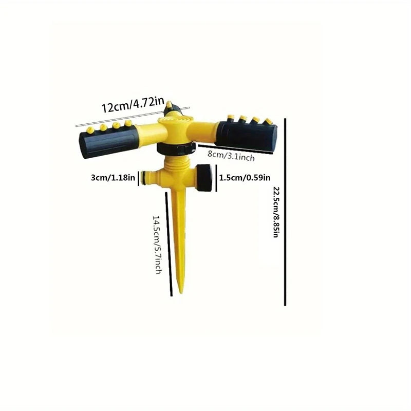 1pc 360-Degree Spinning Sprinkler Gardening Flowers Watering Nozzle For Gardening Lawn Irrigation Gardening Accessories