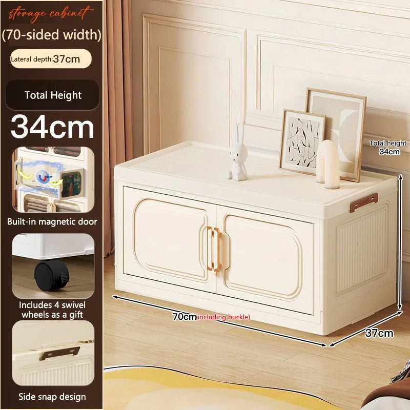 Storage Box Drawer Style Household Large Capacity Storage Box Movable Toy Snack Storage Cabinet Bedroom Bedside Table