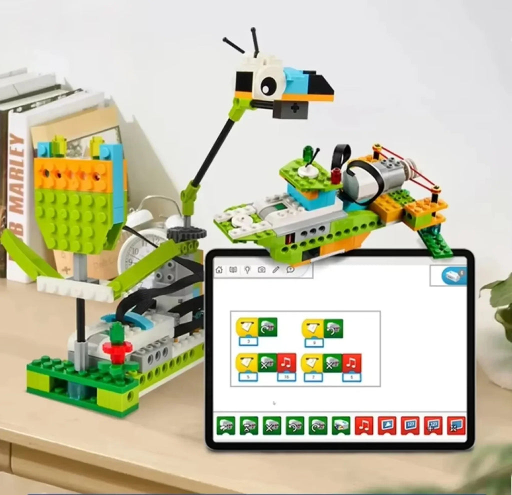 Core Programming STEM Kit Bluetooth App Control for Legoeds Motor Sensor Robot Building Blocks Bricks Education Learning Toy