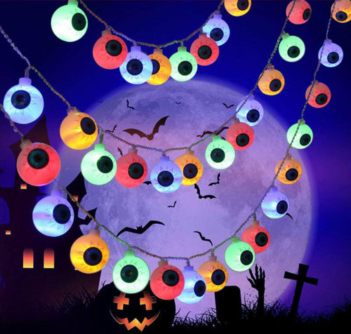 Halloween Eyeball Light String 10 Pcs