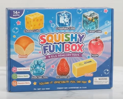 Ultimate Squishy NeeDoh Box – Multi-Pack of Soft Nee-Doh Fidget Toys to Squeeze & Share